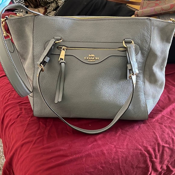 Grey coach satchel - Picture 1 of 8